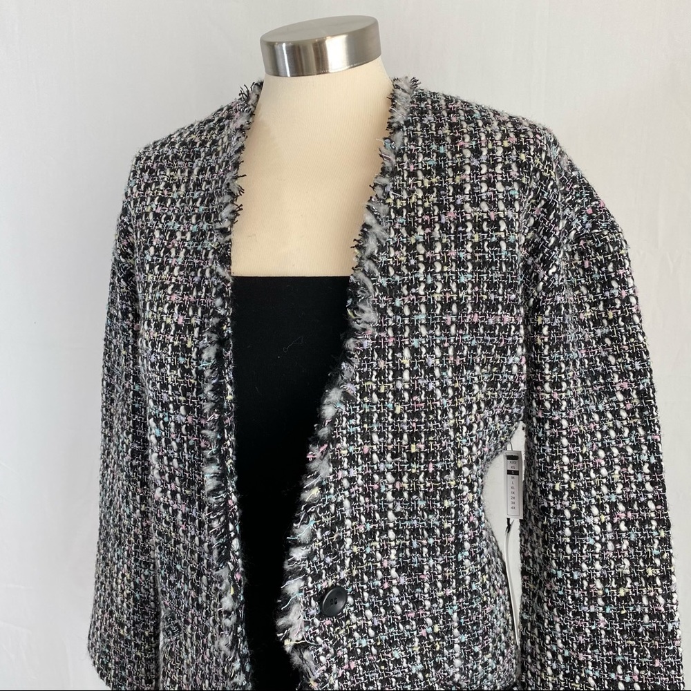 Tweed Multi Pastel Coat - Picture 2 of 7